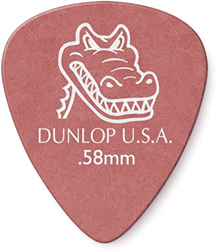 Dunlop Gator Grip Pick Pack Pack Of 12 .58mm