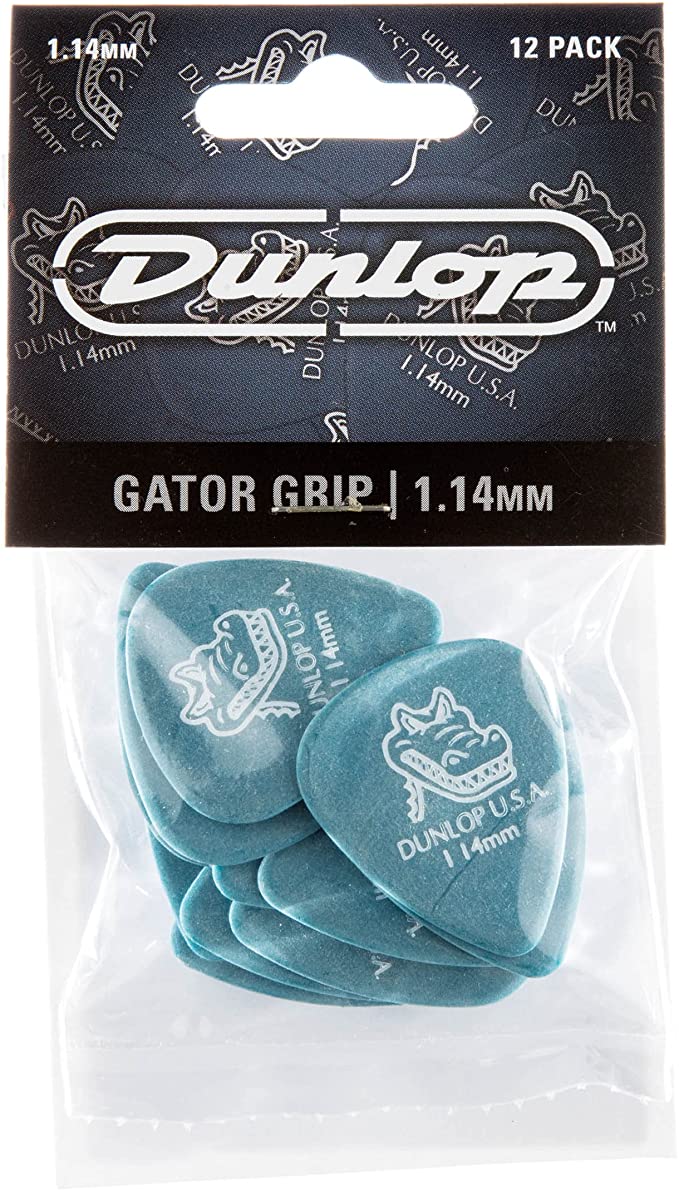 Dunlop Gator Grip Pick Pack Pack Of 12 1.14mm