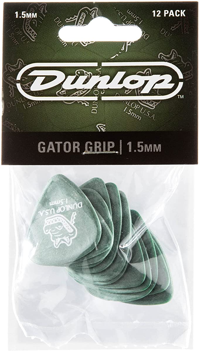 Dunlop Gator Grip Pick Pack Pack Of 12 1.50mm