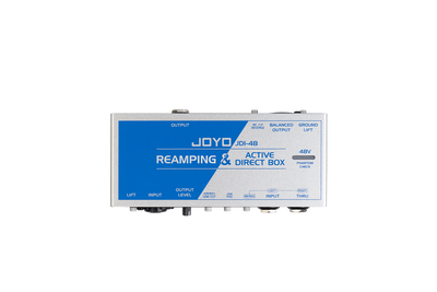 joyo passive reamping and phantom powered active direct box, re-amping direct box with 6.35mm and xlr input 2 in 1 for guitarist bass performance or recording (jdi-48)