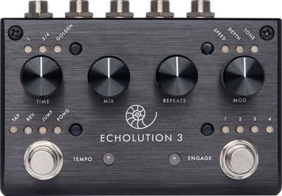 pigtronix echolution 3 stereo multi-tap delay