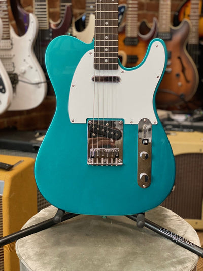 squier affinity telecaster electric guitar turquoise
