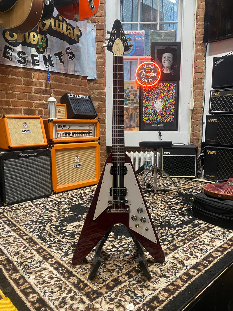 Gibson USA 2005 Flying V Wine Red w/OHSC Pickguard and Machine Heads Swapped