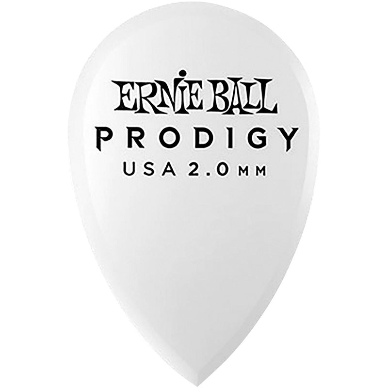 ernie ball teardrop prodigy picks 6-pack 2.0 mm 6 pack