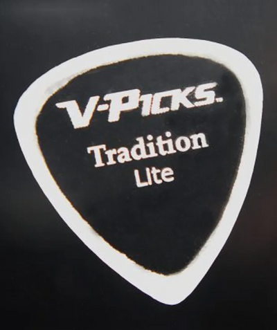 tradition lite ghost rim - billy gibbons guitar pick  v-pick
