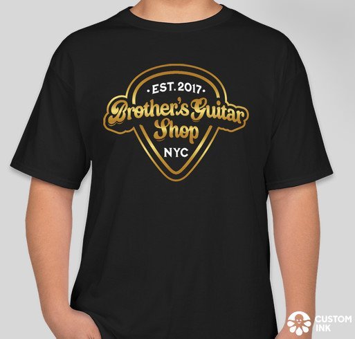 Brothers Guitar Shop Logo T Shirt