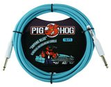 pig hog 10' guitar cable daphne blue