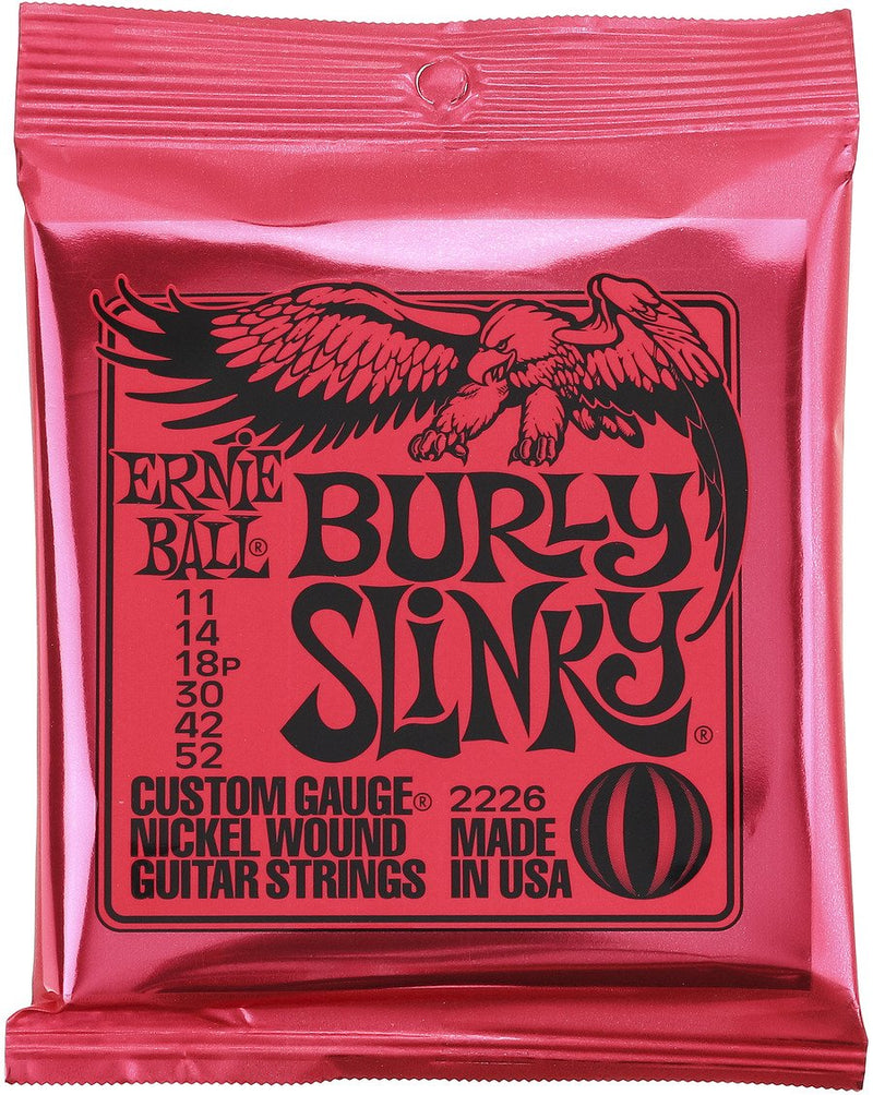 ernie ball burly slinky 11-52 electric guitar strings