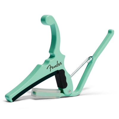 kyser x fender quick change electric guitar capo surf green