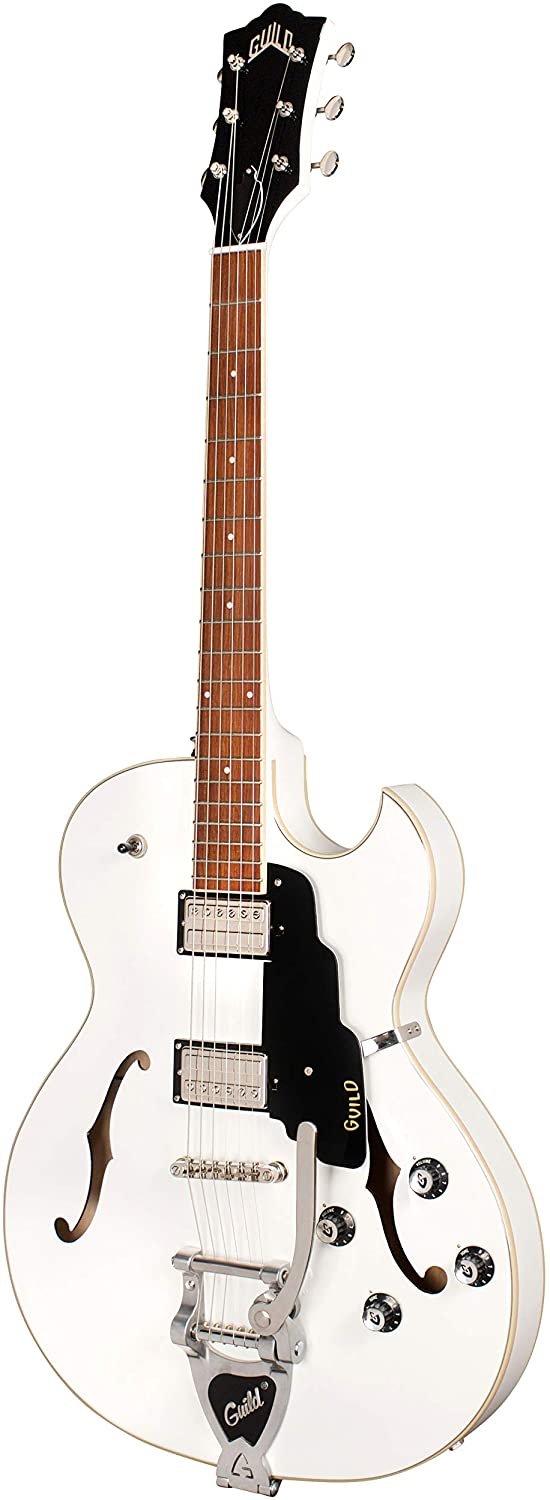 Guild Starfire I SC Snowcrest White Newark 6-String RH Semi-Hollowbody Electric Guitar-Snowcrest White