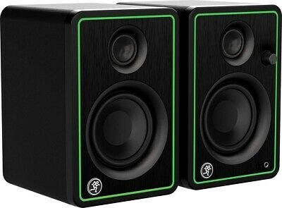 mackie cr3-xbt creative reference series 3" multimedia monitors with bluetooth (pair green )