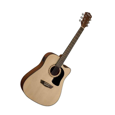 washburn ad5ce acoustic guitar w/ gig bag